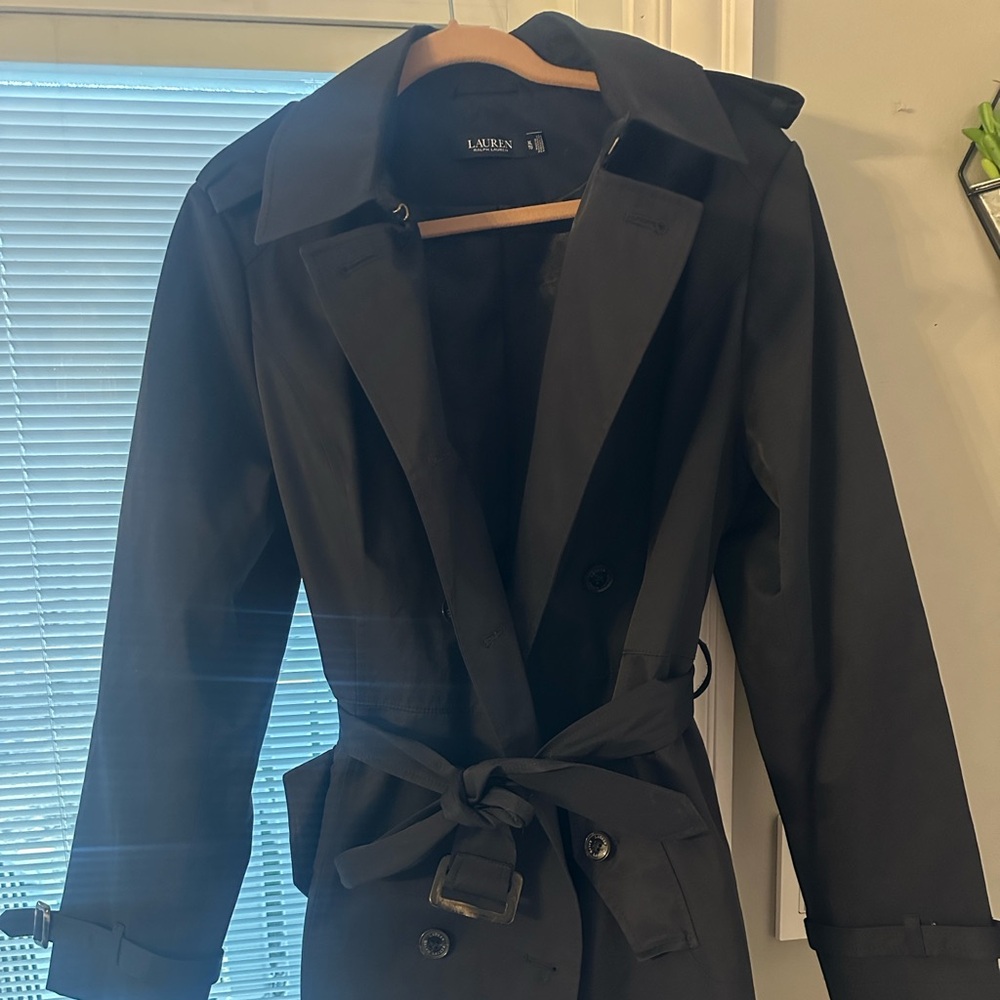 Ralph Lauren Midnight Black Trench Coat